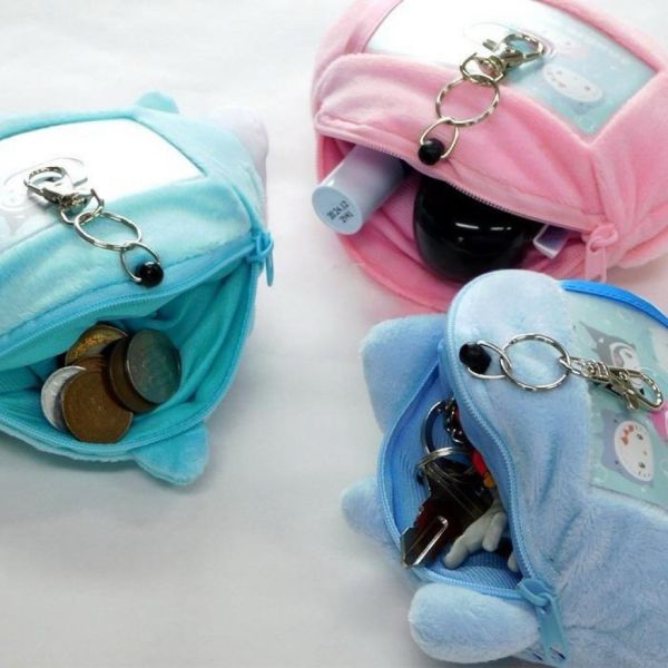 Sanrio Kitty鯊魚大頭玩偶伸縮卡套零錢包 