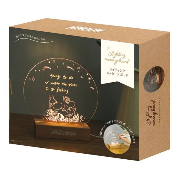 Moomin 照明留言板 (可擦拭) 