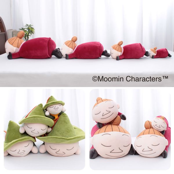 Moomin 趴睡毛絨麻糬抱枕 