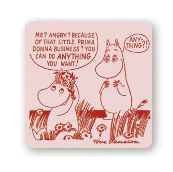 Moomin Opto Design 樺木杯墊 