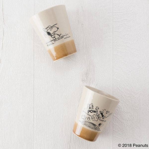 Mashico x Peanuts 史努比70年代益子燒茶杯(三款) 