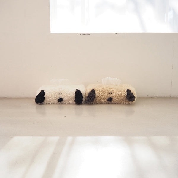 SNOOPY 毛絨造型面紙盒套 