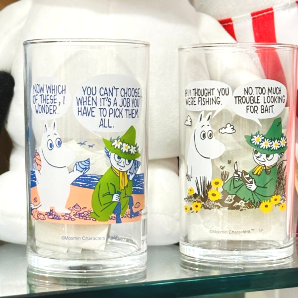 Moomin 彩繪印花玻璃杯 