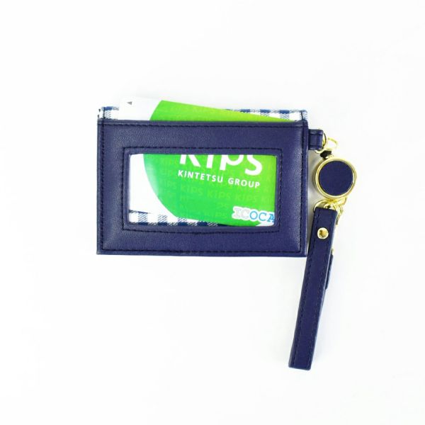 SNOOPY 歐拉夫格紋伸縮票卡夾 