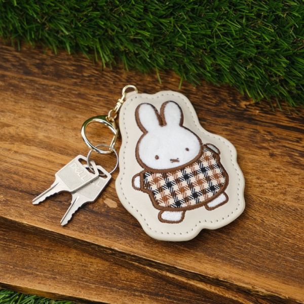 MIFFY 格紋毛呢吊飾 