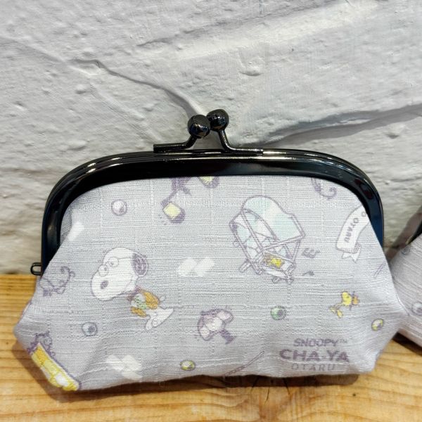 史努比茶屋 小樽店限定 和服口金包 