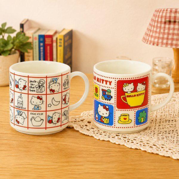 Hello Kitty 70’s Retro 日本製復古馬克杯 
