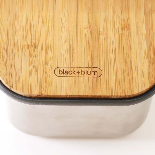 PEANUTS Cafe × Black+Blum 不鏽鋼 × 竹蓋 質感午餐盒 