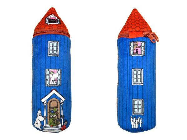 Moomin 姆明房子造型毛絨收納包 