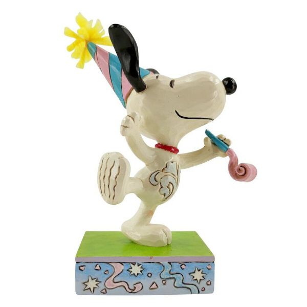 enesco 史努比生日派對精品雕塑 