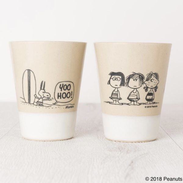 Mashico x Peanuts 史努比70年代益子燒茶杯(三款) 
