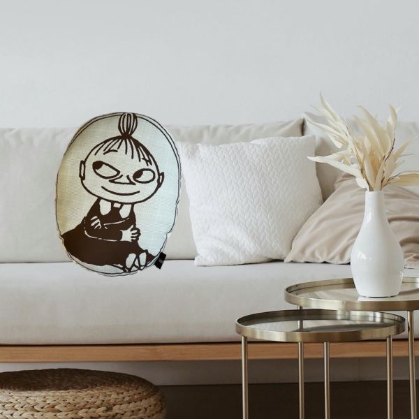 小不點花朵格紋橢圓抱枕 