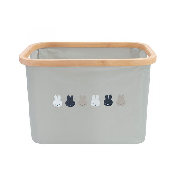Miffy米菲 防水收納竹籃 