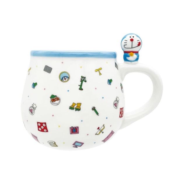 sunart 哆啦a夢立體杯緣道具陶瓷馬克杯300ml 