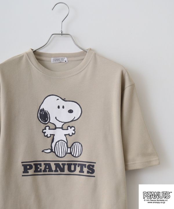 PEANUTS Snoopy 接觸冷感半袖T恤 