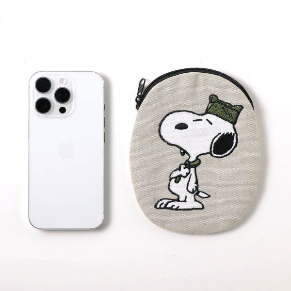 PEANUTS Cafe Snoopy 童軍造型刺繡收納包 
