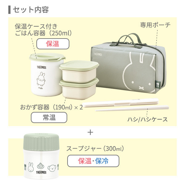 Thermos x Miffy 保溫便當盒組 