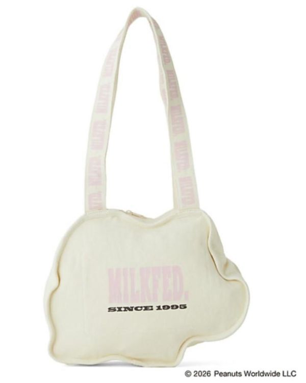 日本三越伊勢丹限定 MILKFED. × PEANUTS 史努比造型托特包 
