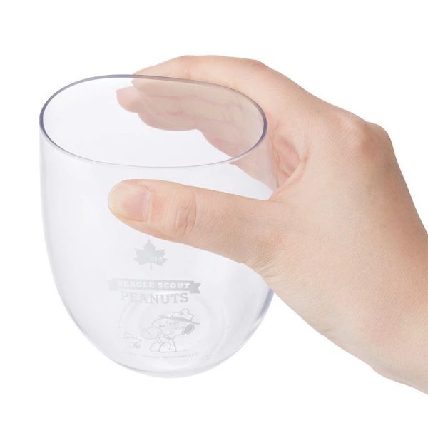 Logos 史努比75週年露營軟式透明水杯兩入組 