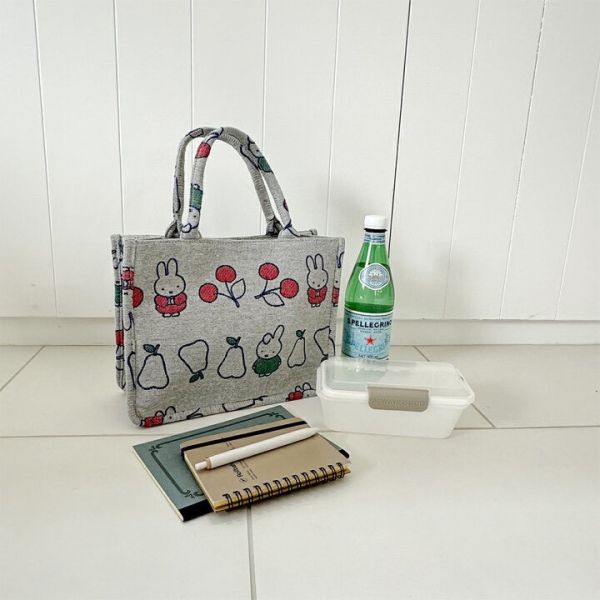 Heming's 米菲櫻桃滿版編織手提包 