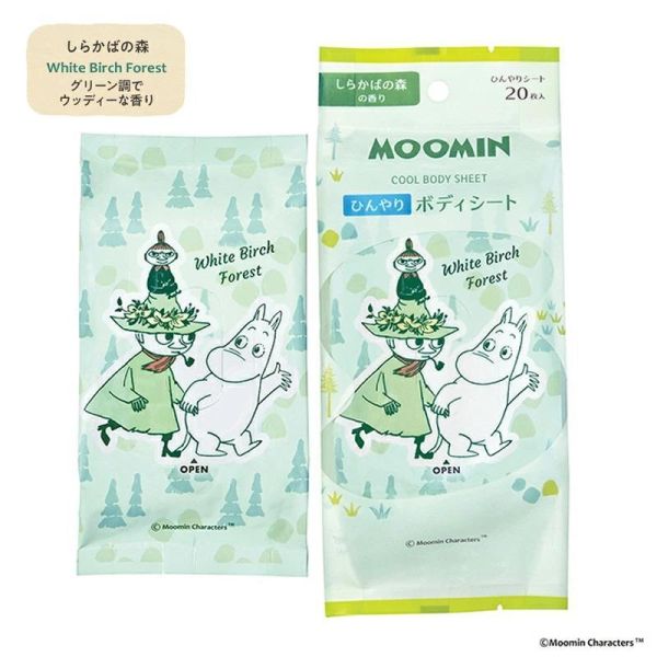 MOOMIN 涼感身體濕紙巾 