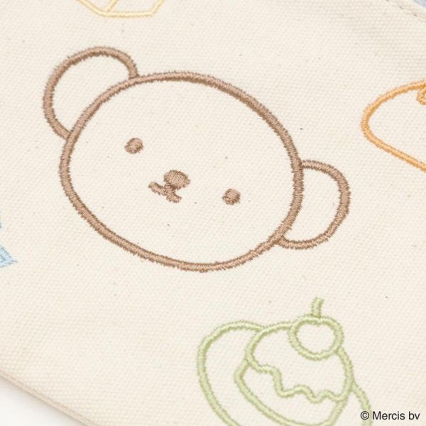 fab 米菲/boris甜點刺繡扁平收納包 