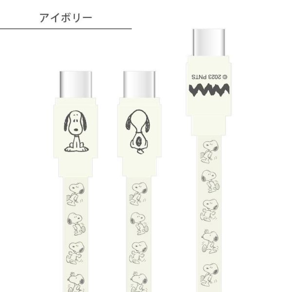 SNOOPY Type-C to Type-C 充電線 