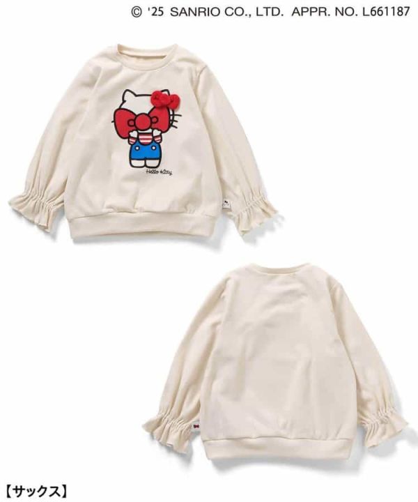 ampersand kitty立體毛絨蝴蝶結兒童套裝100cm(藍) 