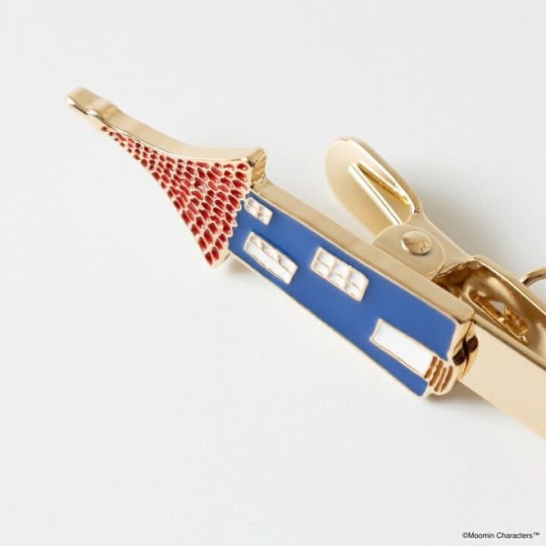 姆明的家 金邊夾式鑰匙圈 