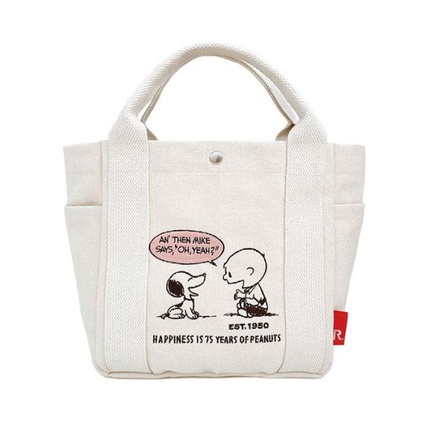Rootote 史努比75週年刺繡手提包 