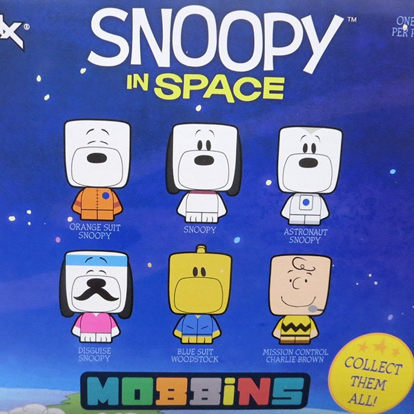 SNOOPY in SPACE MOBBiNS 方頭造型超Q版公仔盲盒 