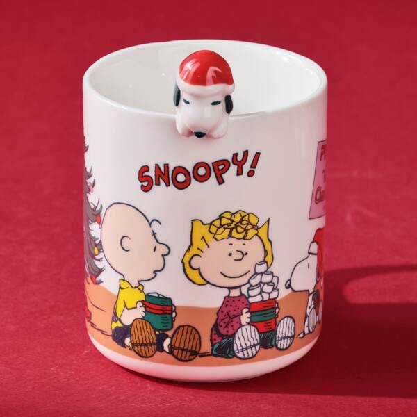 PEANUTS 史努比立體陶瓷馬克杯禮盒(附零嘴) 