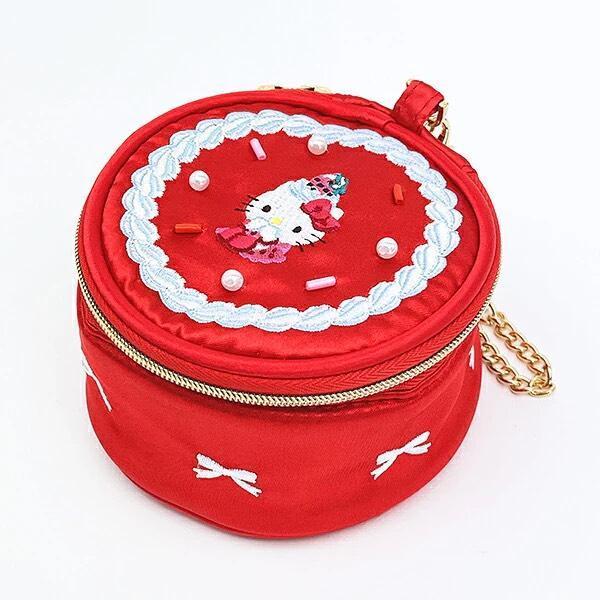 Hello Kitty 草莓蛋糕化妝包／收納包 