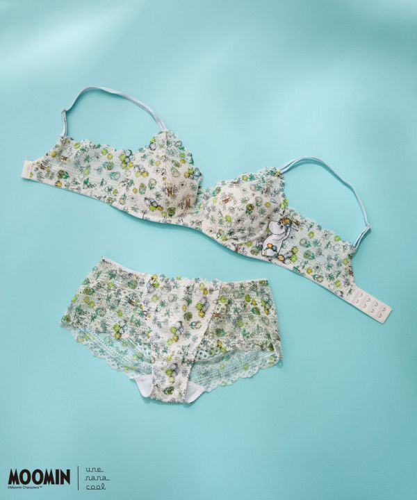 MOOMIN × une nana cool 日本限定 蕾絲內衣褲 