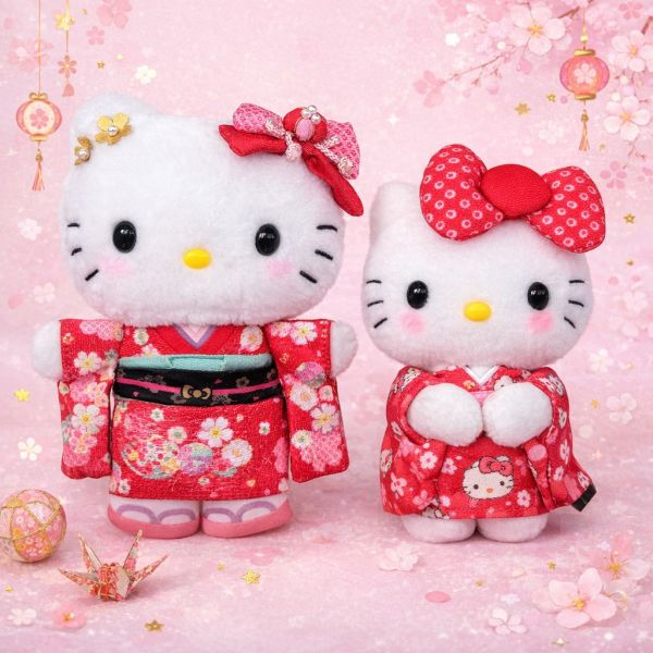 Hello Kitty 和服造型玩吊飾 