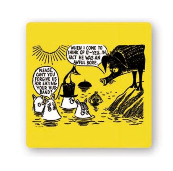 Moomin Opto Design 樺木杯墊 