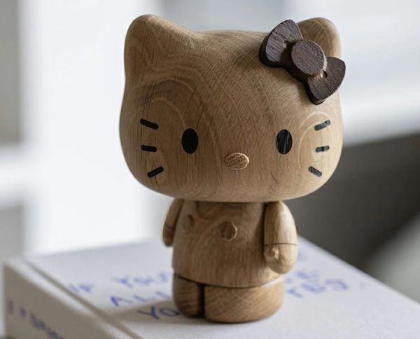 Boyhood Hello Kitty造型橡木擺飾 