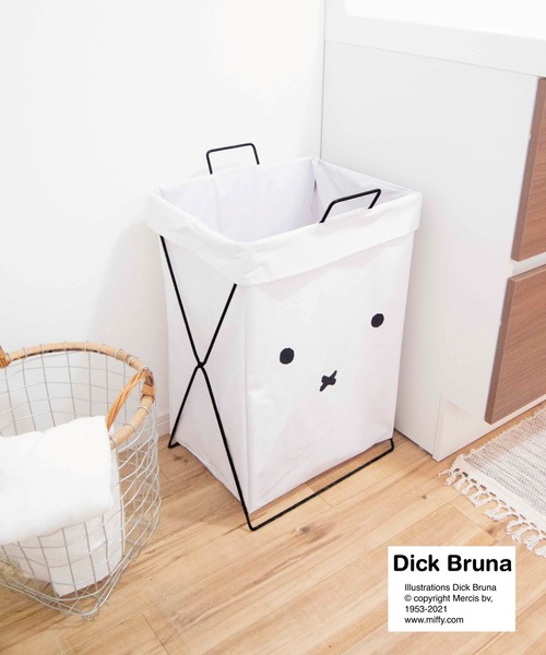 米菲 折疊式洗衣籃 (大白) 