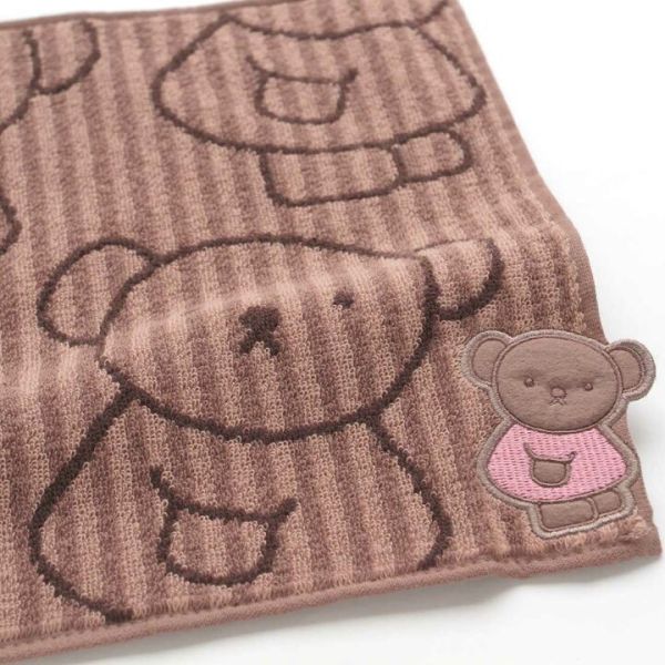Boris 小熊刺繡毛巾手帕 