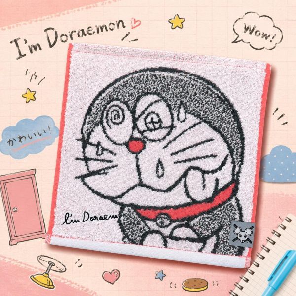 I’m Doraemon 流汗表情純棉手帕 