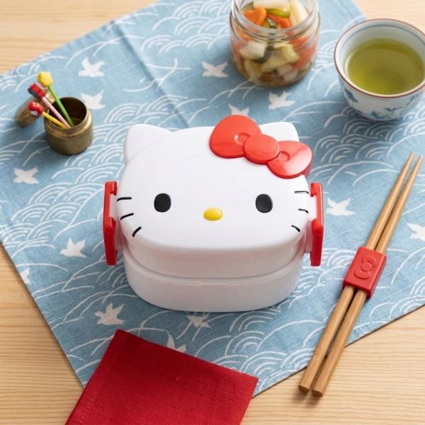 Sanrio Kitty大臉雙層便當盒 