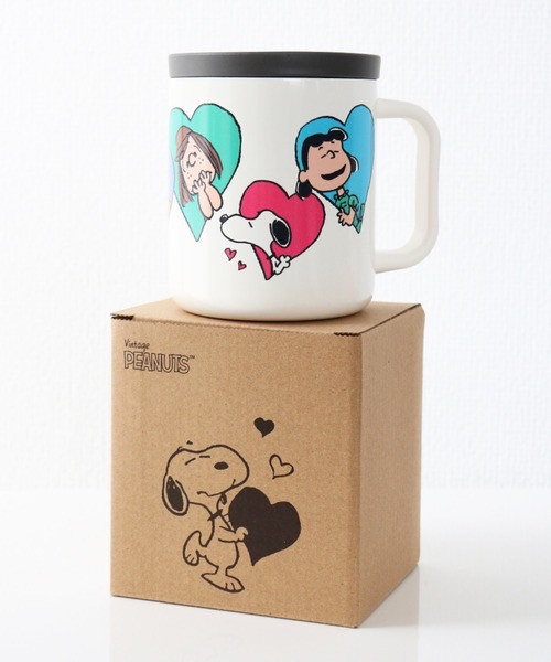 史努比 LOVE HEART 不鏽鋼保溫馬克杯 