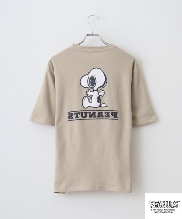 PEANUTS Snoopy 接觸冷感半袖T恤 