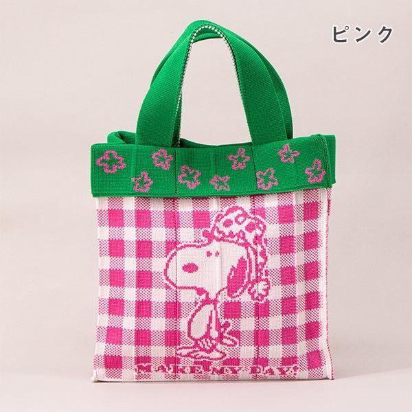 SNOOPY「MAKE MY DAY!」限定針織迷你托特包 