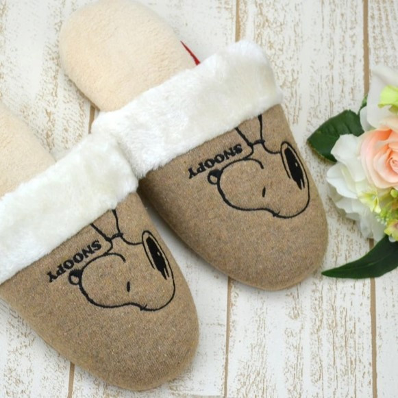 PEANUTS 史努比 暖暖室內拖鞋 