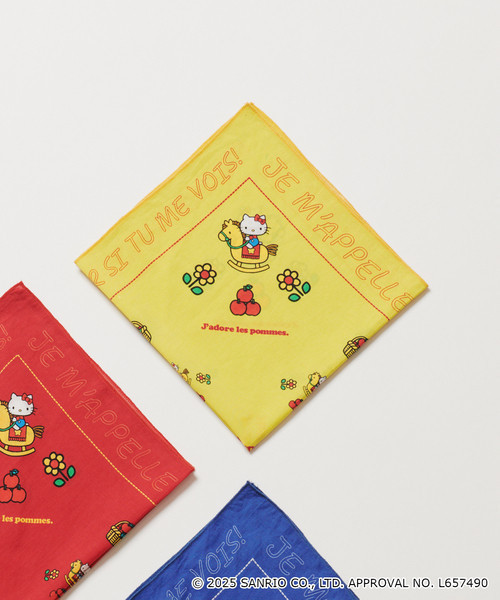 Hello Kitty × SLOBE IENA 聯名復古風萬用絲巾 