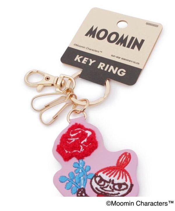 Moomin 刺繡鑰匙圈吊飾 