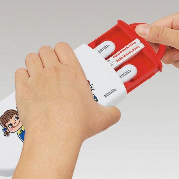 skater kitty x peko糖果抗菌兒童水壺480ml/環保餐具組 