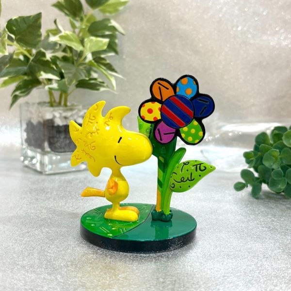 PEANUTS × Romero Britto｜Mini Woodstock Flower 迷你藝術擺飾 