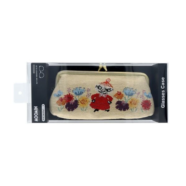 sun star 小不點花朵編織口金眼鏡收納包 